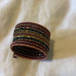 Multicolor chunky beaded bracelet